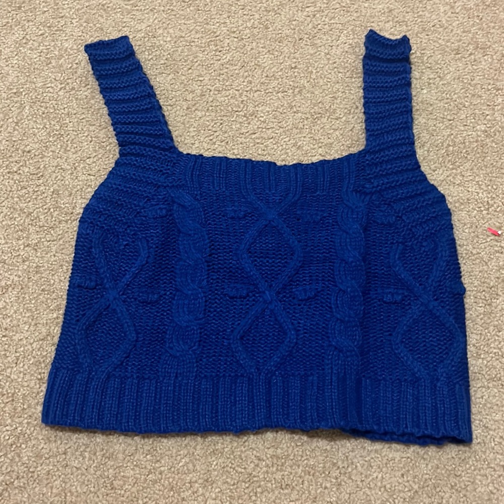 Dark Blue Crop Top! Super Cute!